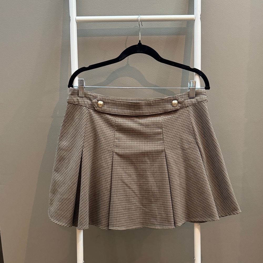 Women’s H&M Classic Brown Pleated Skirt